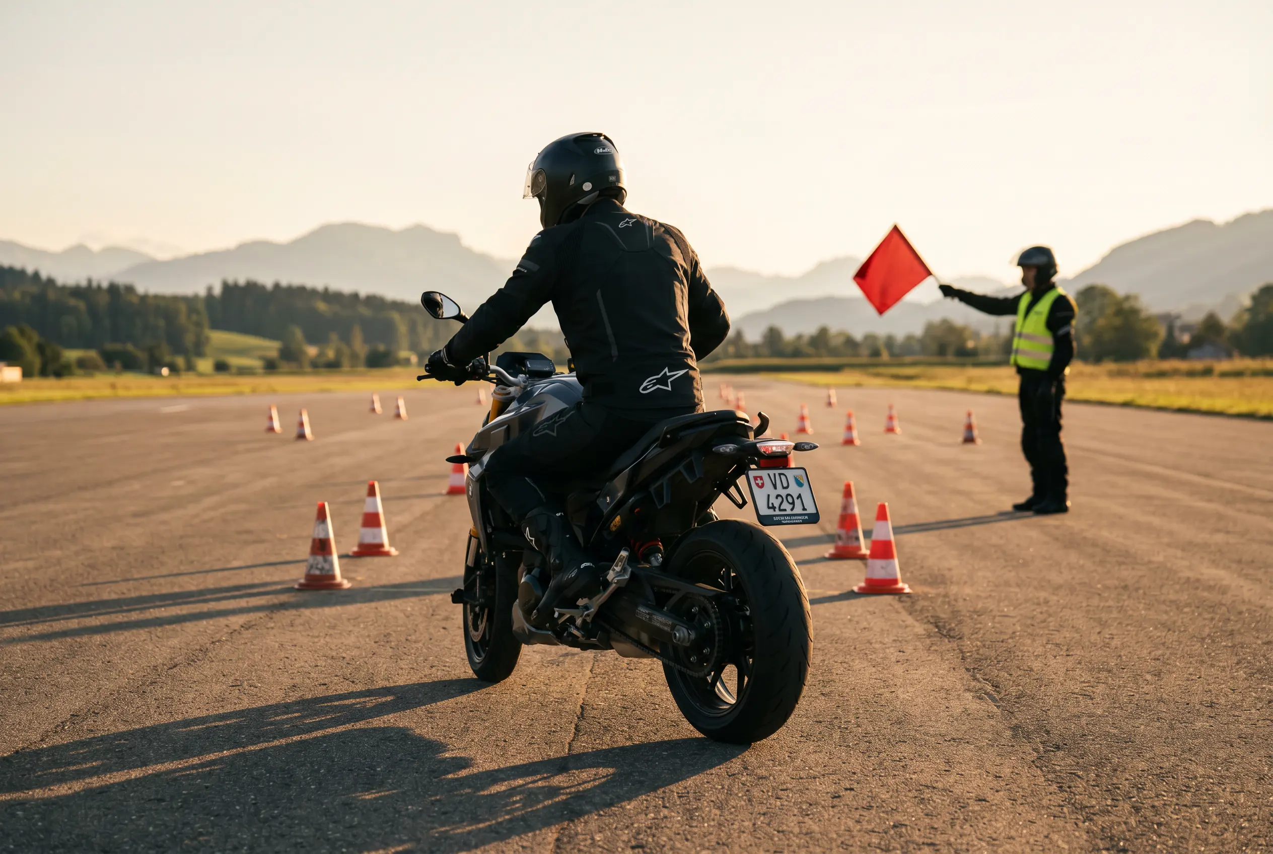 Cours pratique moto IPB Phoenix Auto-École, formation 12 heures permis A1 A en Suisse